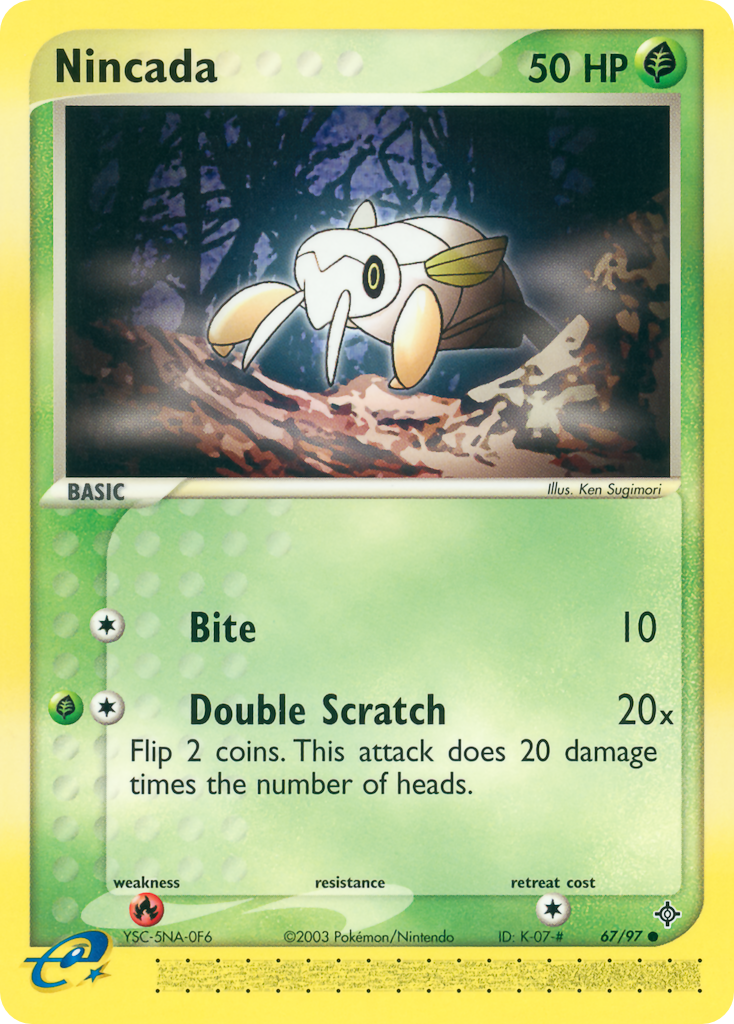 Nincada — illustrated card