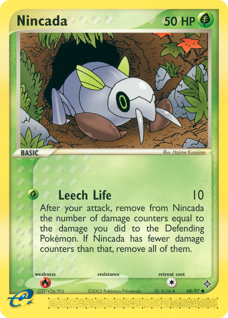 Nincada — illustrated card