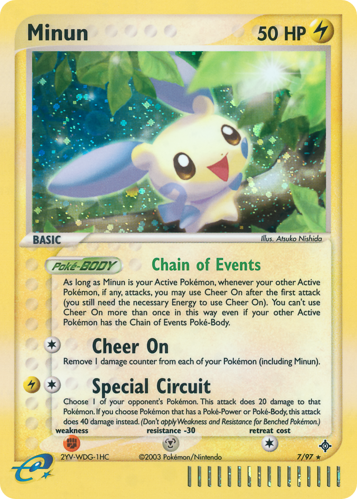 Minun — illustrated card