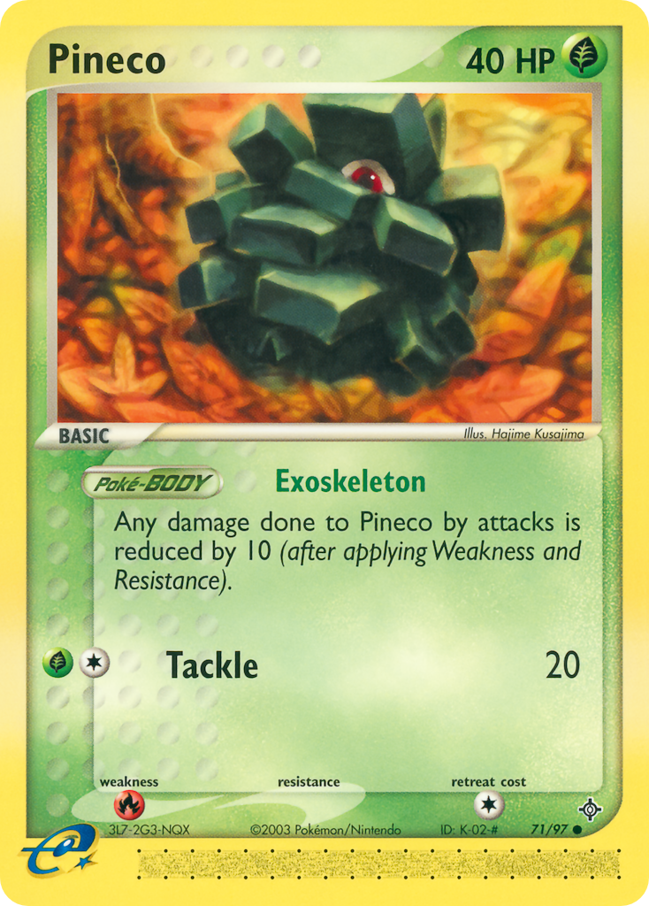 Pineco — illustrated card