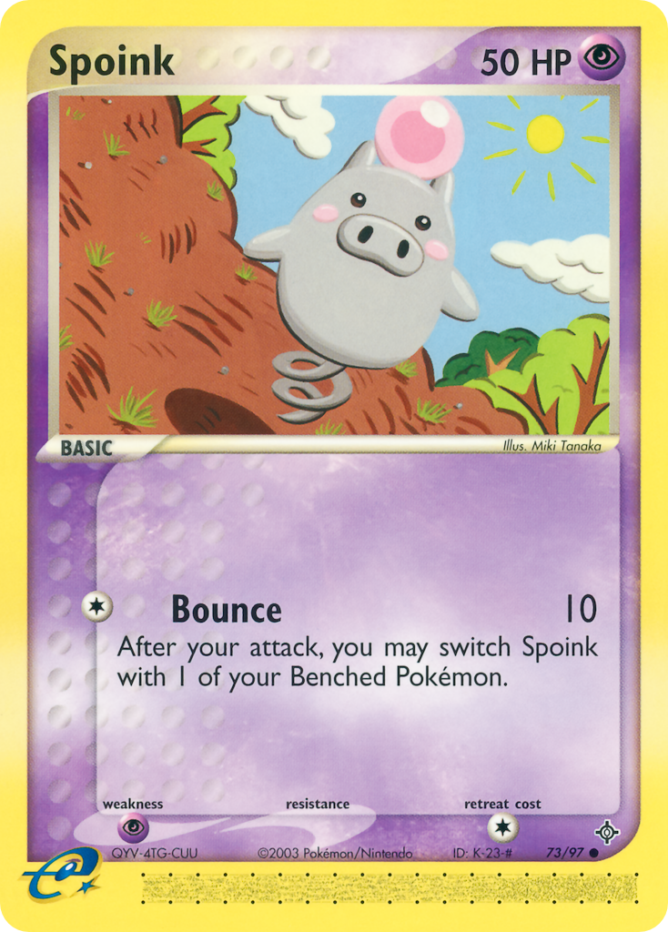 Spoink — illustrated card