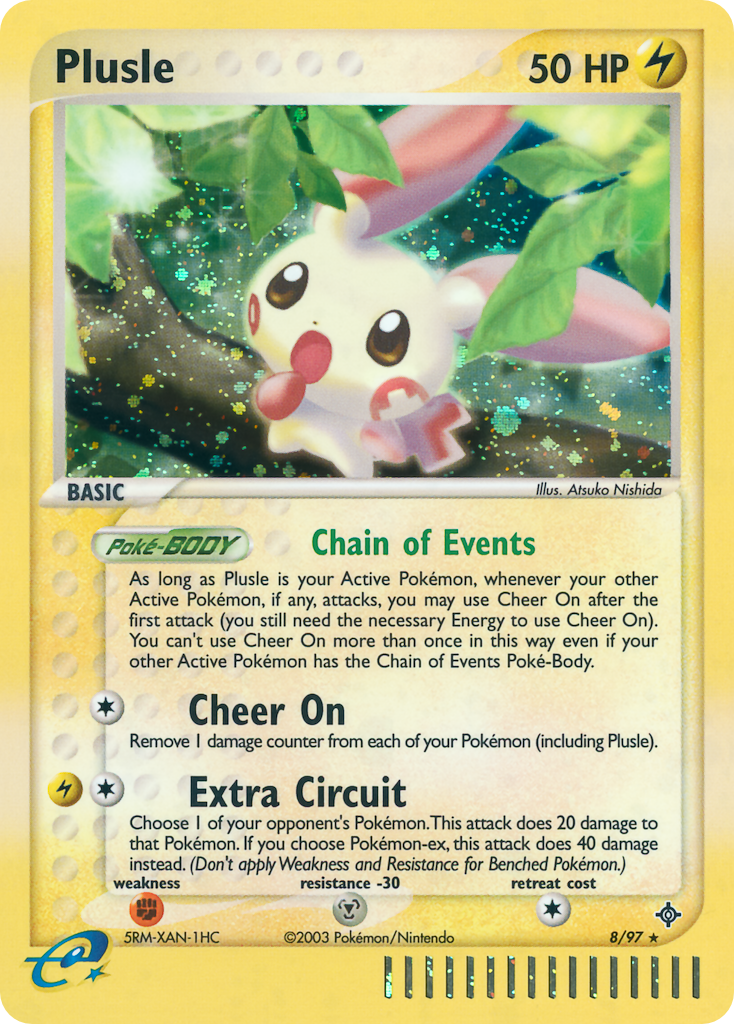 Plusle — illustrated card