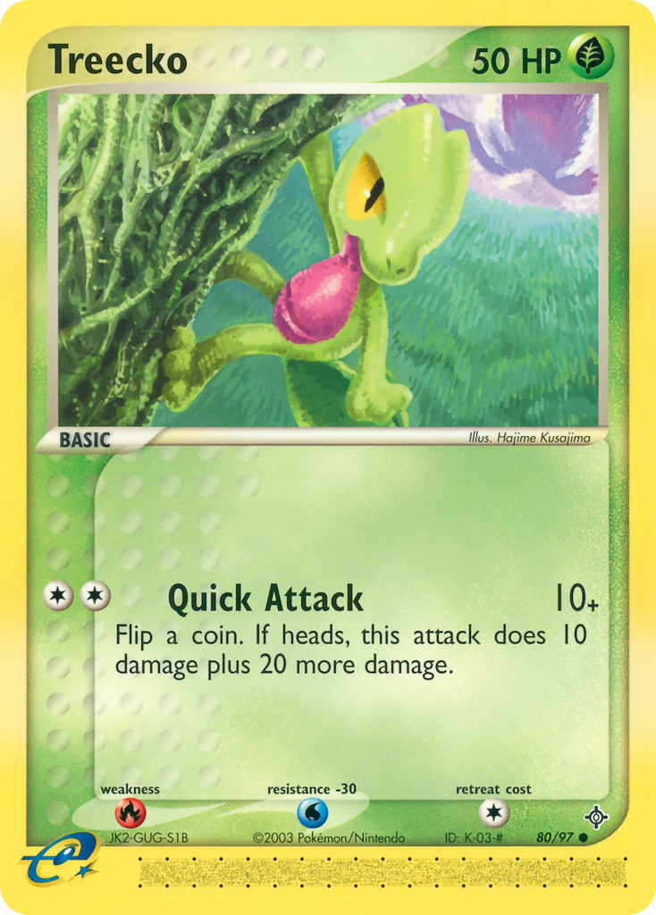 Treecko — illustrated card