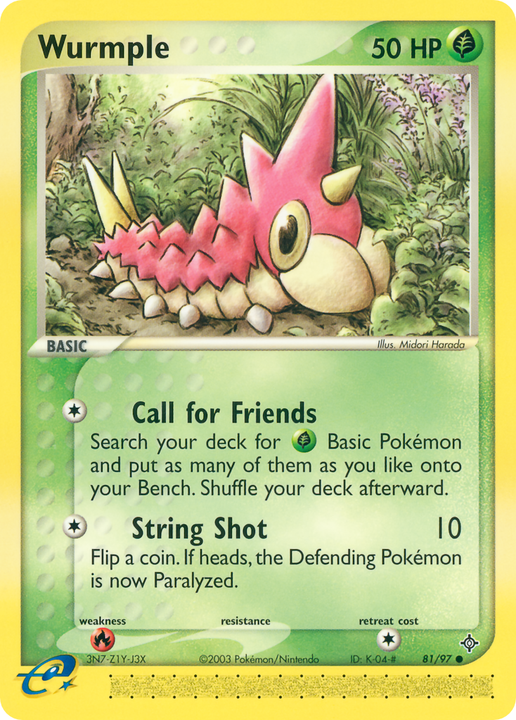 Wurmple — illustrated card