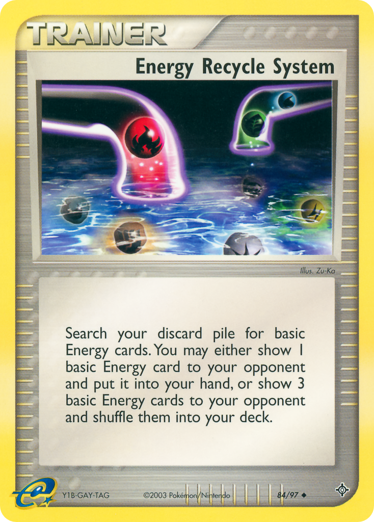 Energy Recycle System — illustrated card