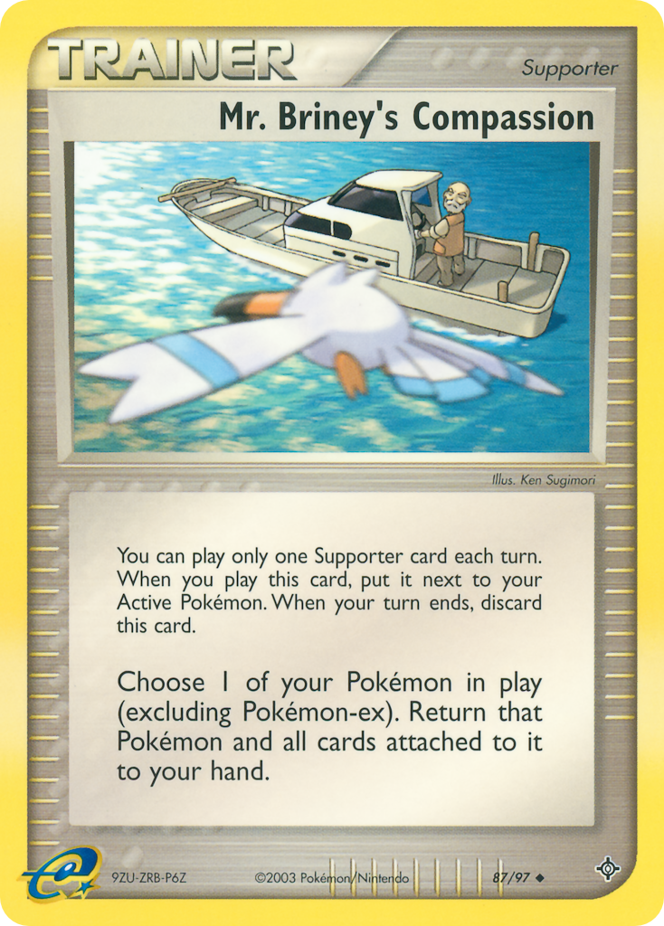 Mr. Briney's Compassion — illustrated card