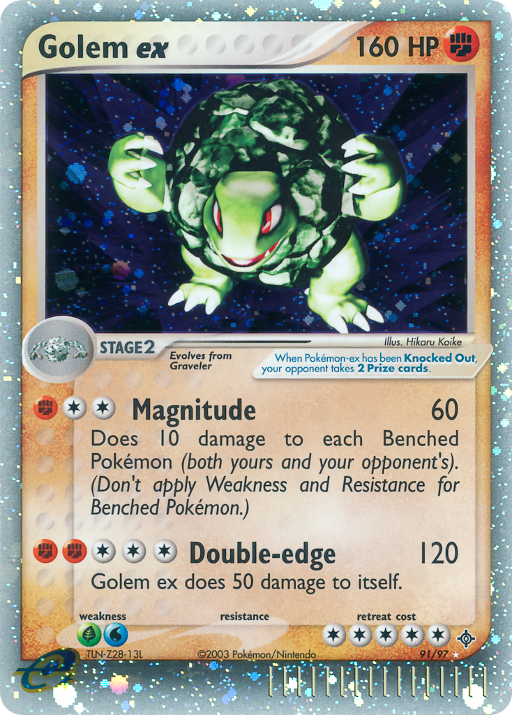 Golem ex — illustrated card