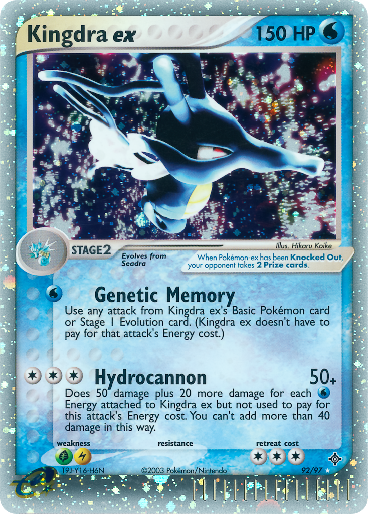 Kingdra ex — illustrated card