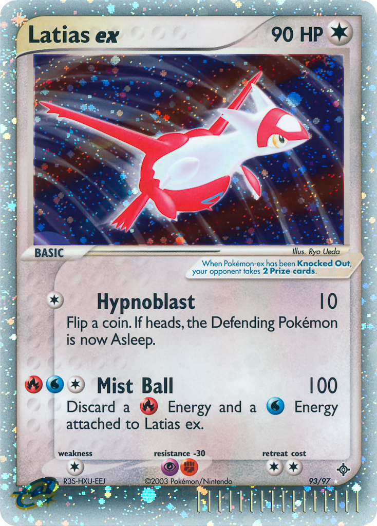 Latias ex — illustrated card