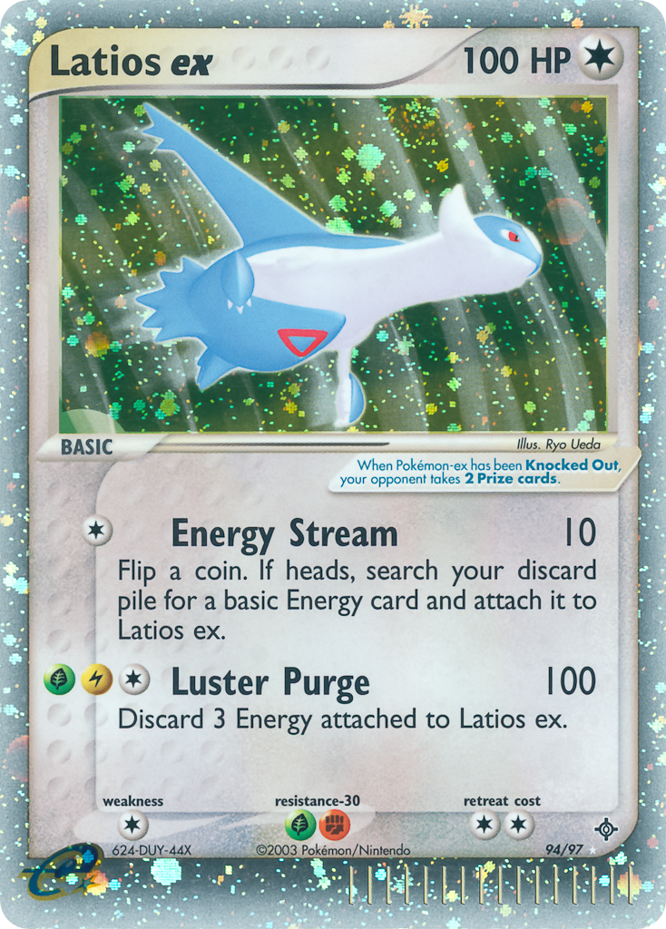 Latios ex — illustrated card