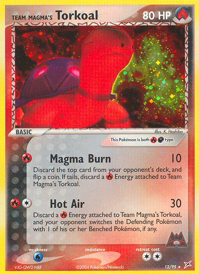 Team Magma's Torkoal — illustrated card