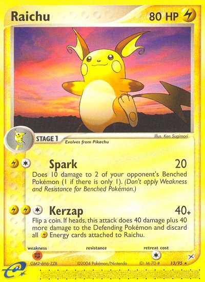 Raichu — illustrated card