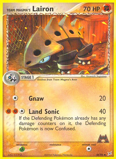 Team Magma's Lairon — illustrated card