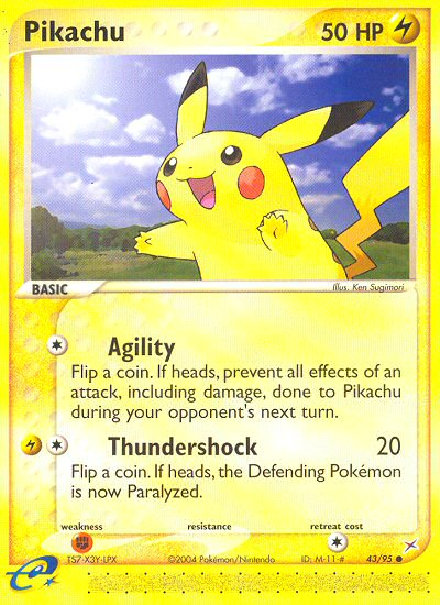 Pikachu — illustrated card