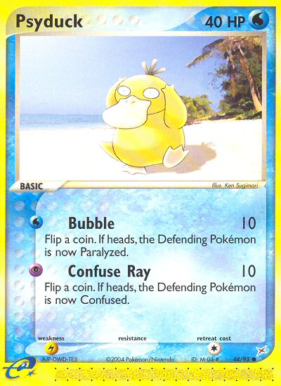 Psyduck — illustrated card