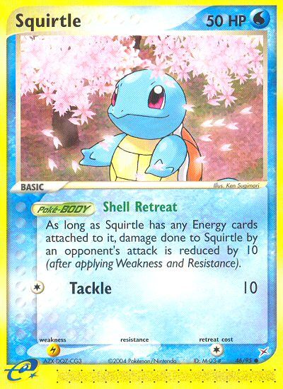 Squirtle — illustrated card