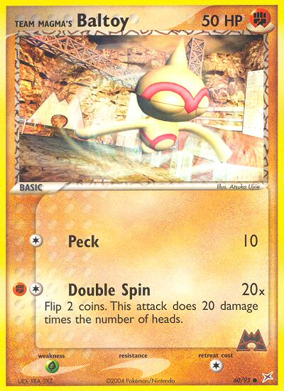 Team Magma's Baltoy — illustrated card