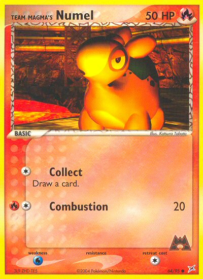 Team Magma's Numel — illustrated card