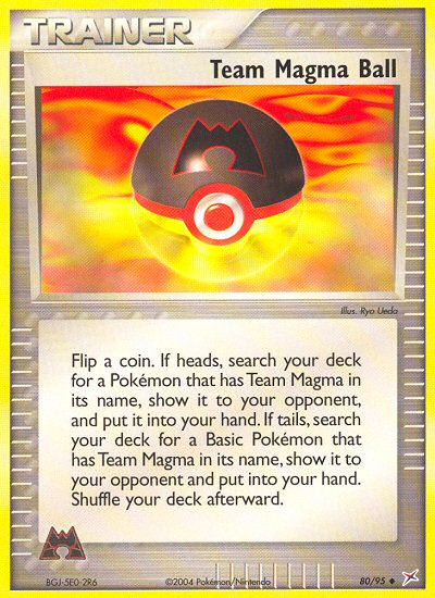 Team Magma Ball — illustrated card