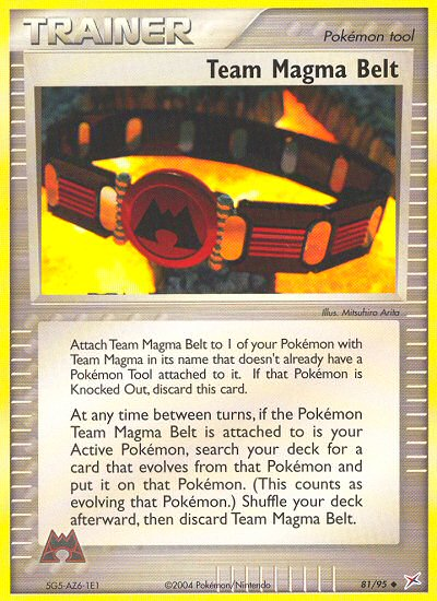Team Magma Belt — illustrated card
