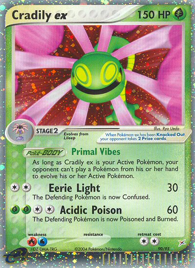 Cradily ex — illustrated card