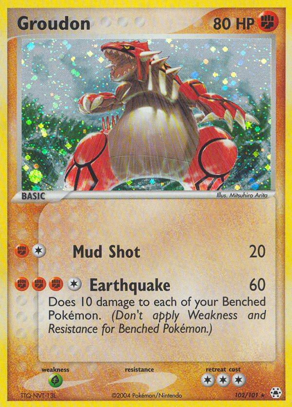 Groudon — illustrated card