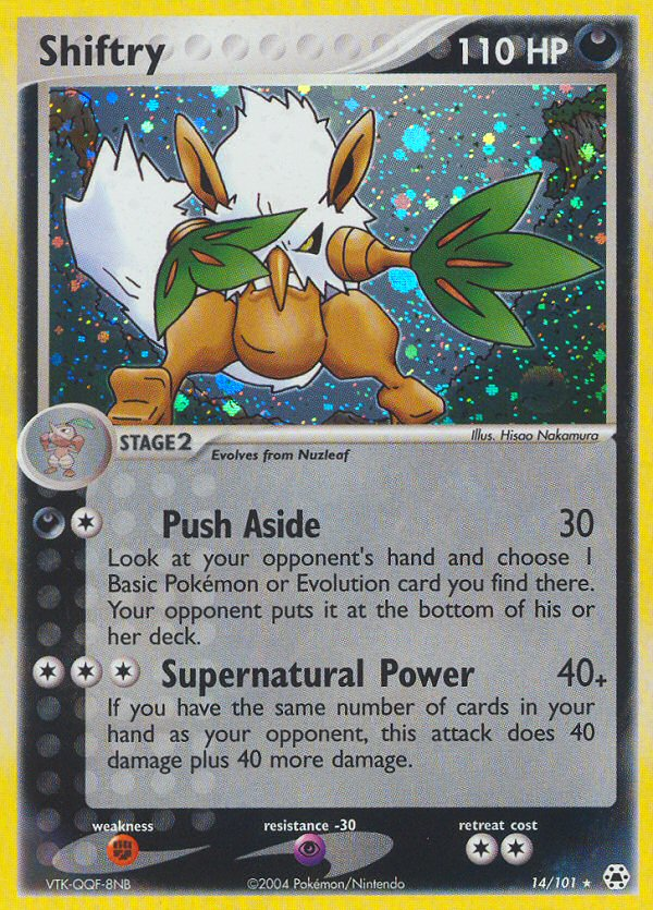 Shiftry — illustrated card