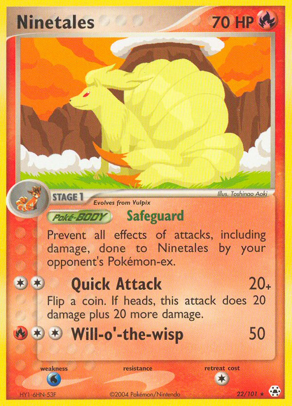 Ninetales — illustrated card