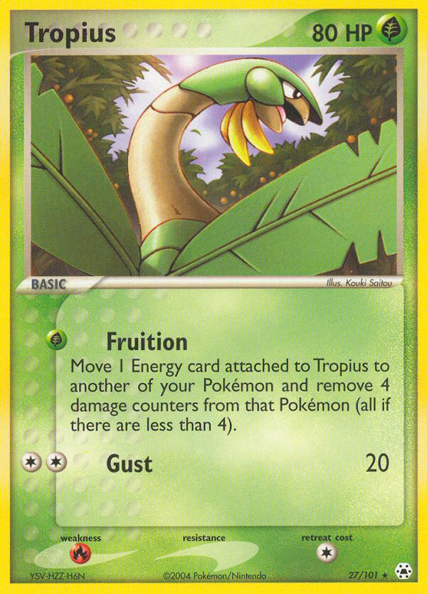 Tropius — illustrated card