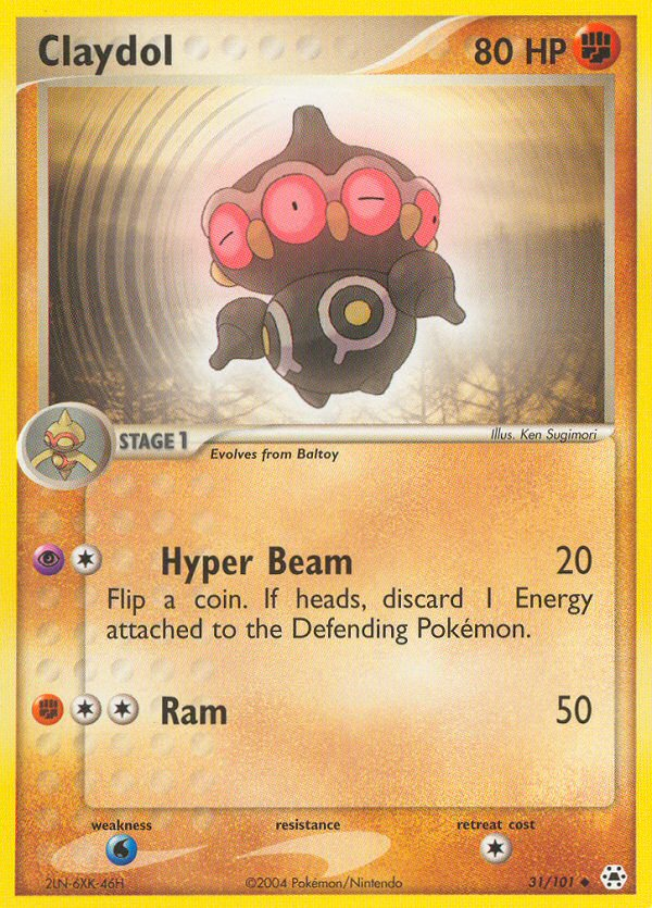 Claydol — illustrated card