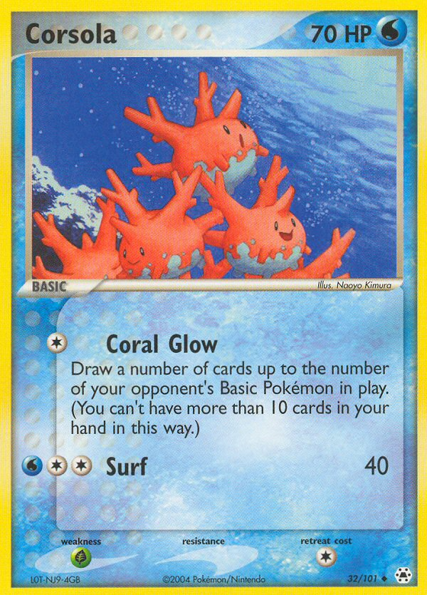 Corsola — illustrated card