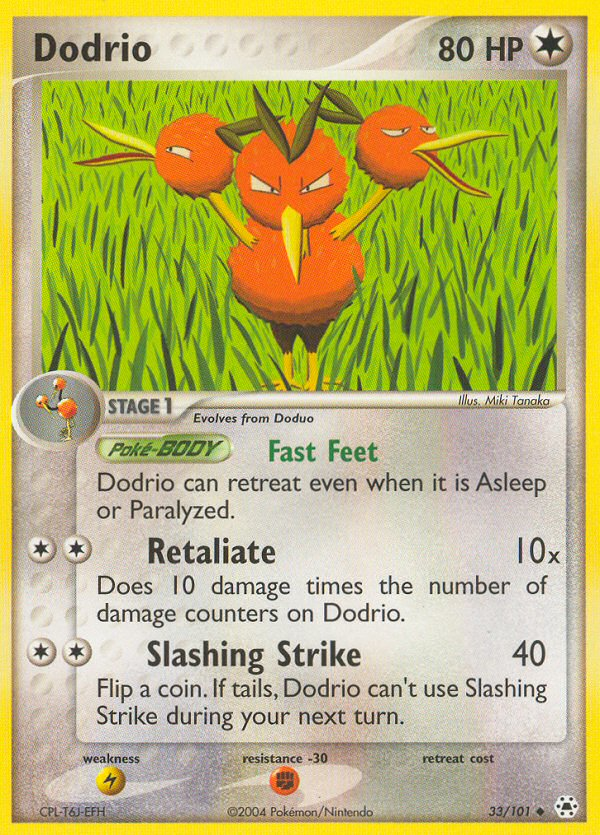 Dodrio — illustrated card