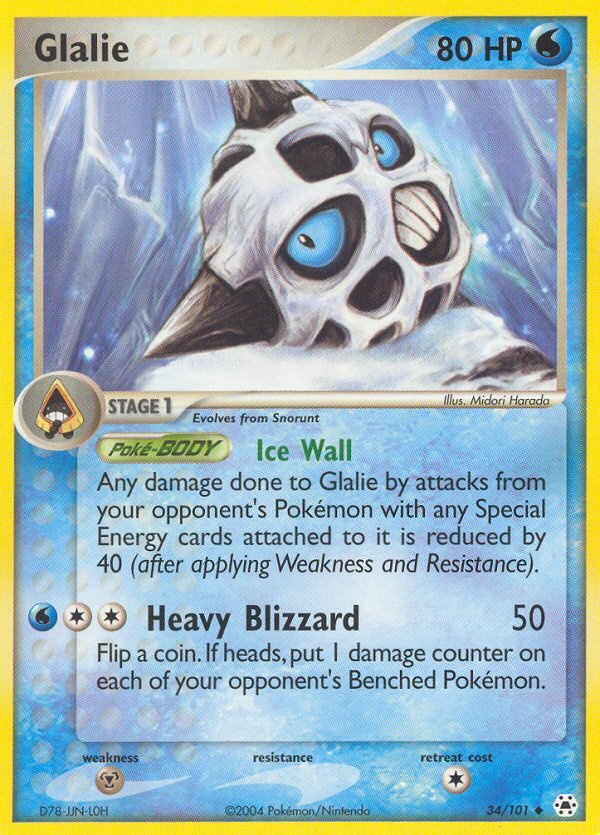 Glalie — illustrated card