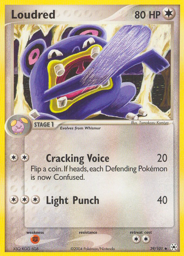 Loudred — illustrated card