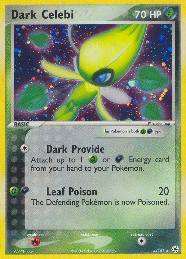 Dark Celebi — illustrated card