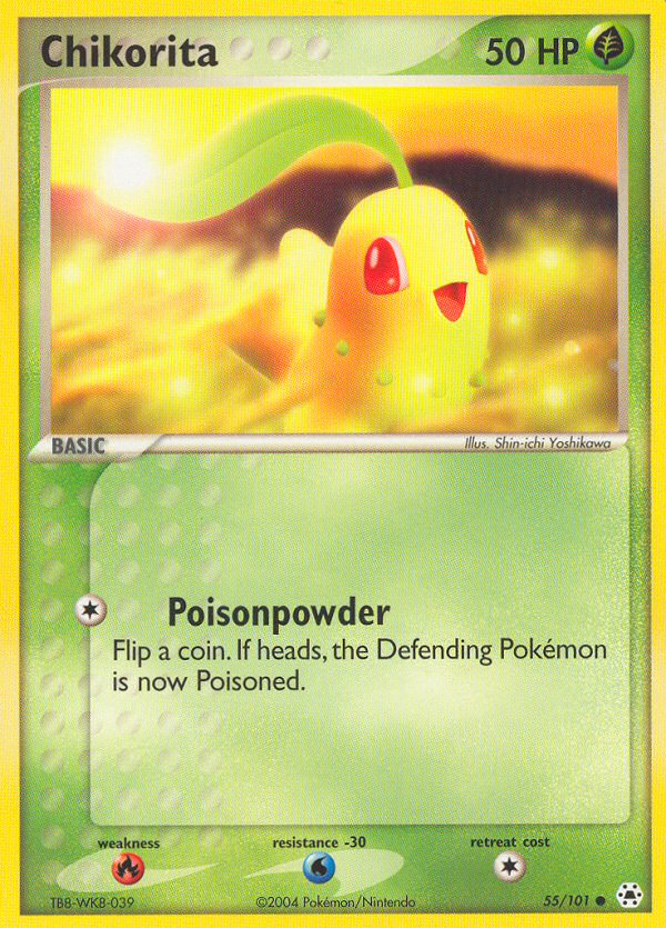Chikorita — illustrated card