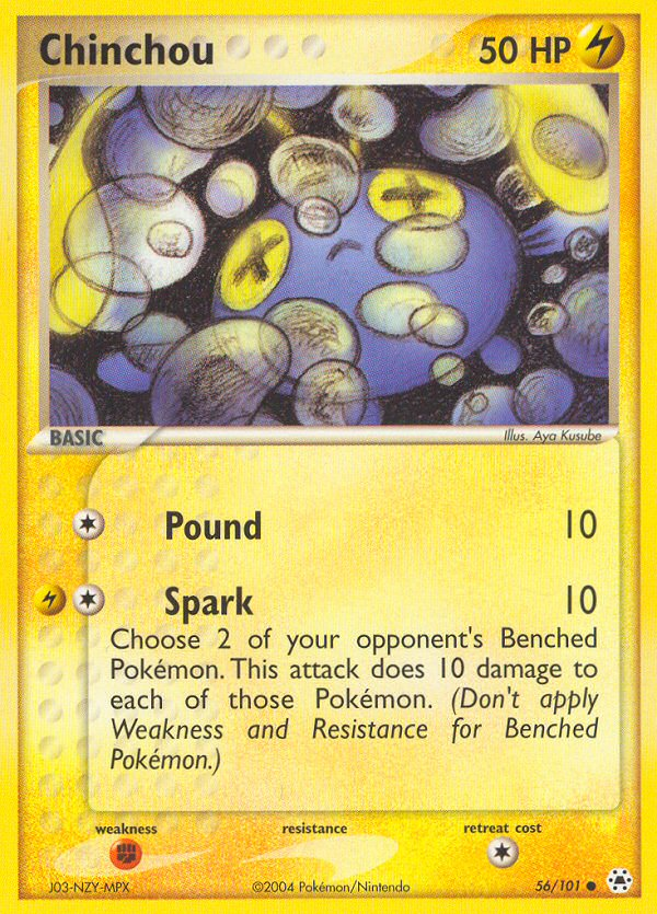 Chinchou — illustrated card