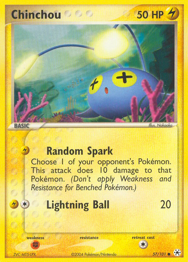 Chinchou — illustrated card