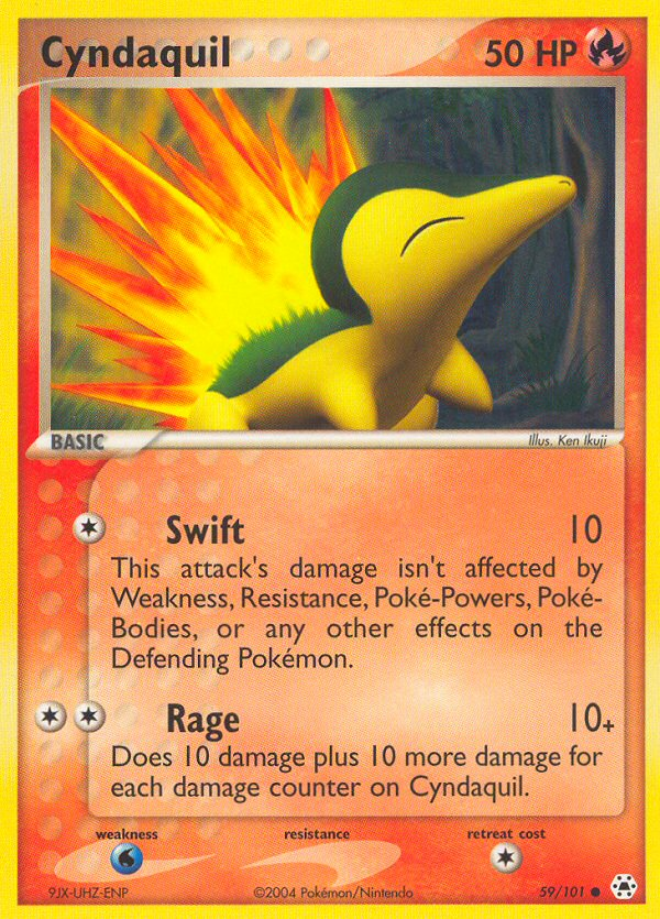 Cyndaquil — illustrated card
