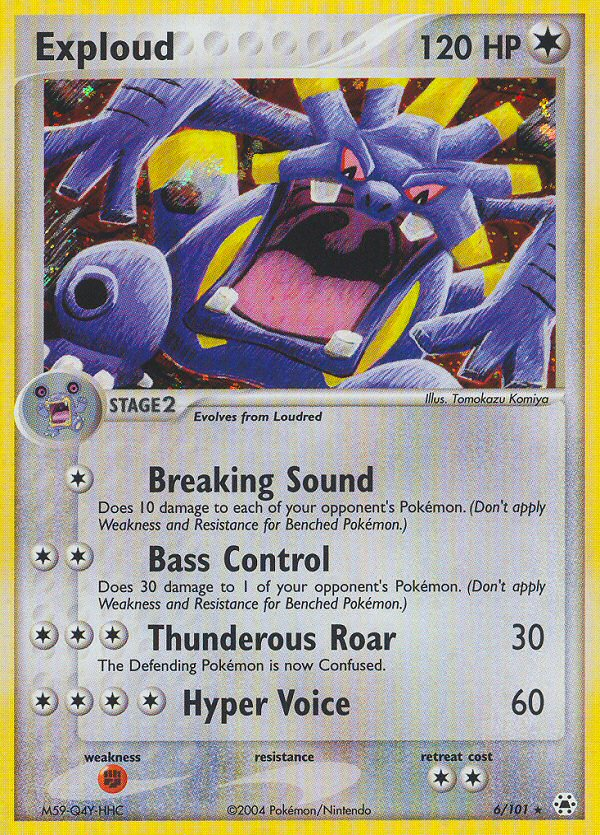 Exploud — illustrated card