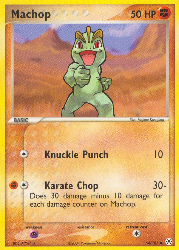 Machop — illustrated card