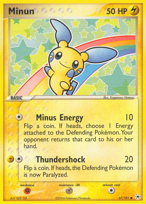 Minun — illustrated card