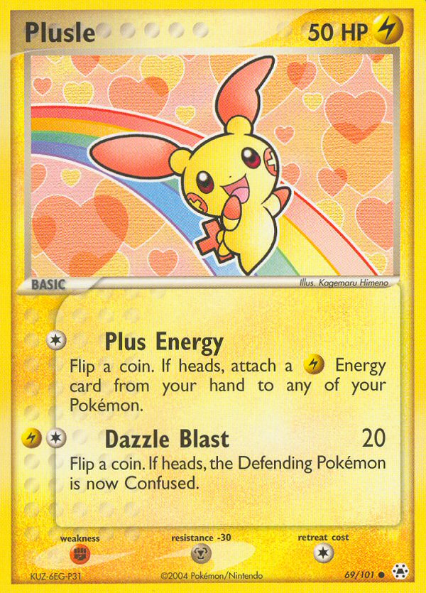 Plusle — illustrated card