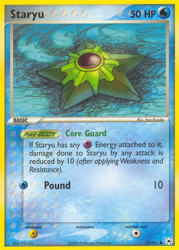 Staryu — illustrated card