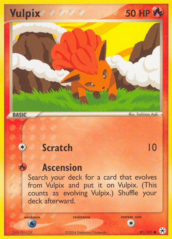 Vulpix — illustrated card