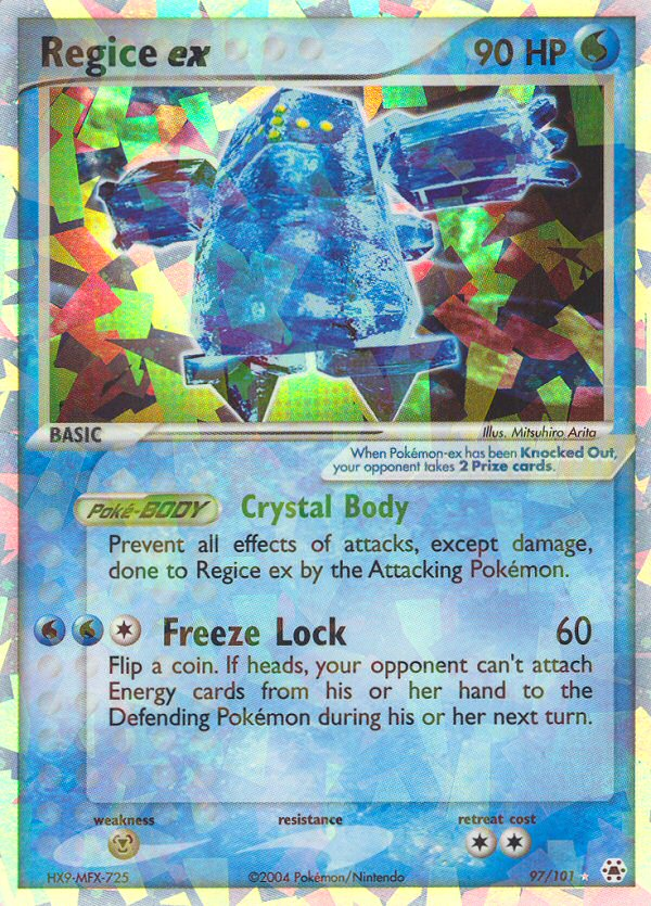Regice ex — illustrated card