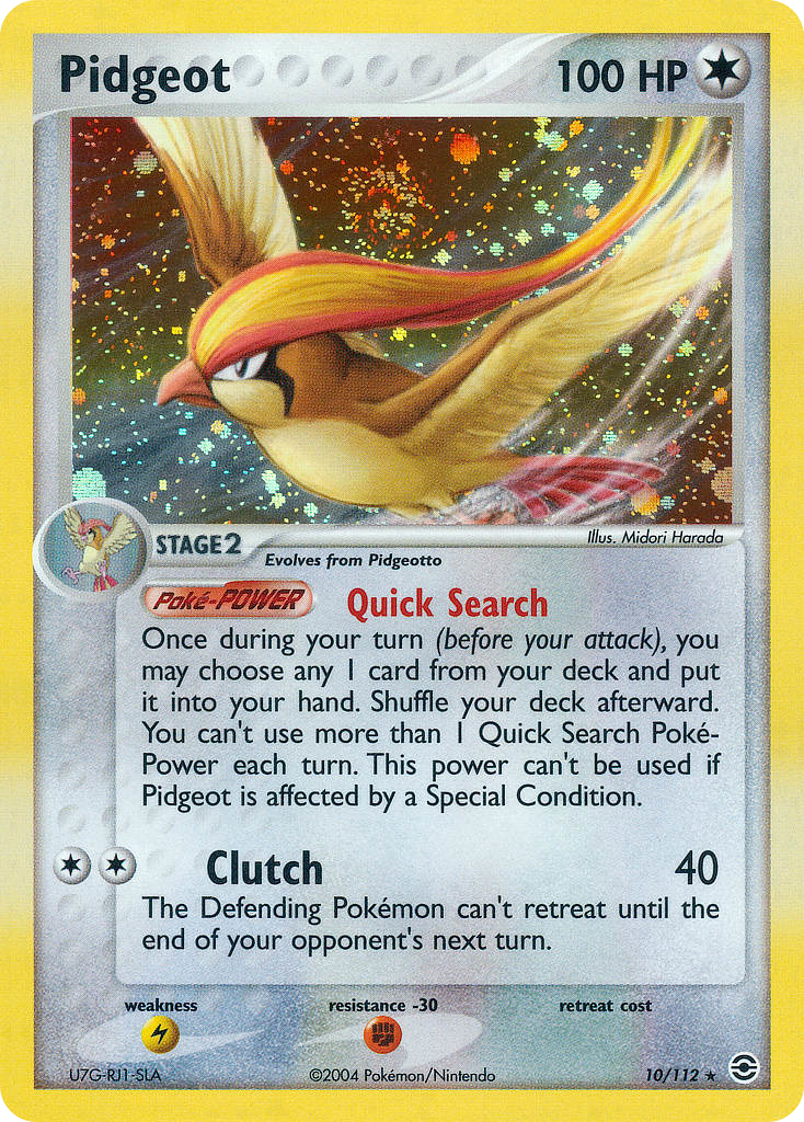 Pidgeot — illustrated card