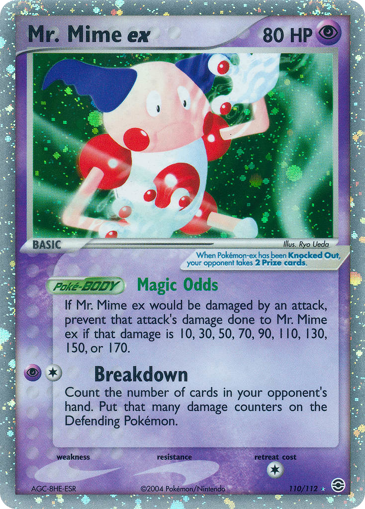 Mr. Mime ex — illustrated card