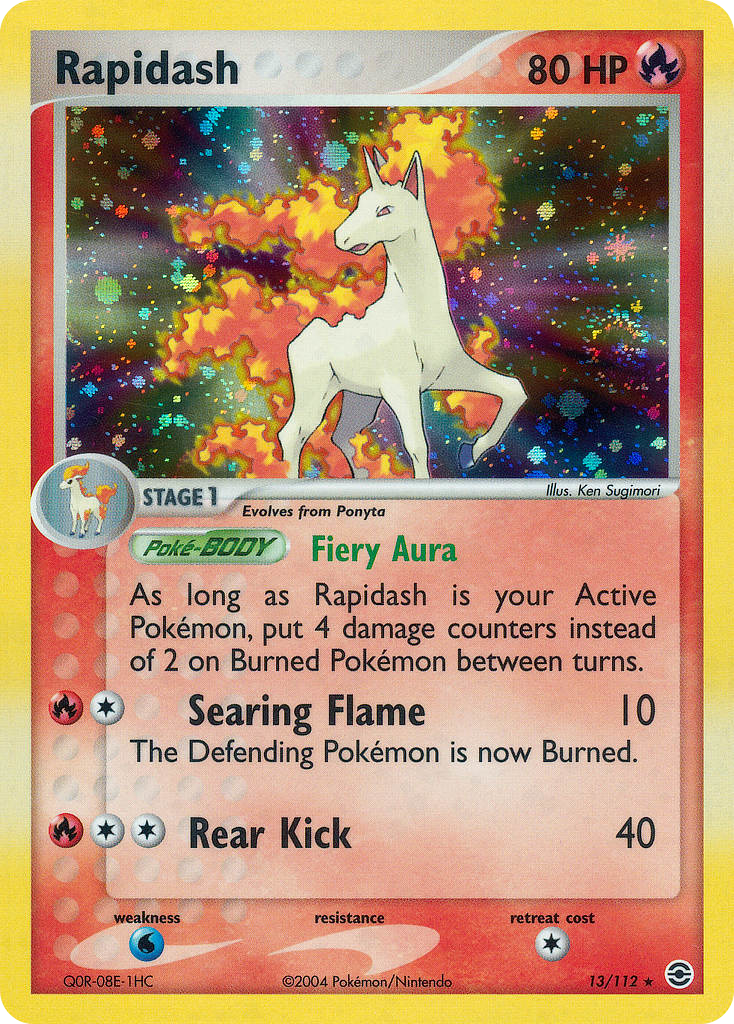 Rapidash — illustrated card