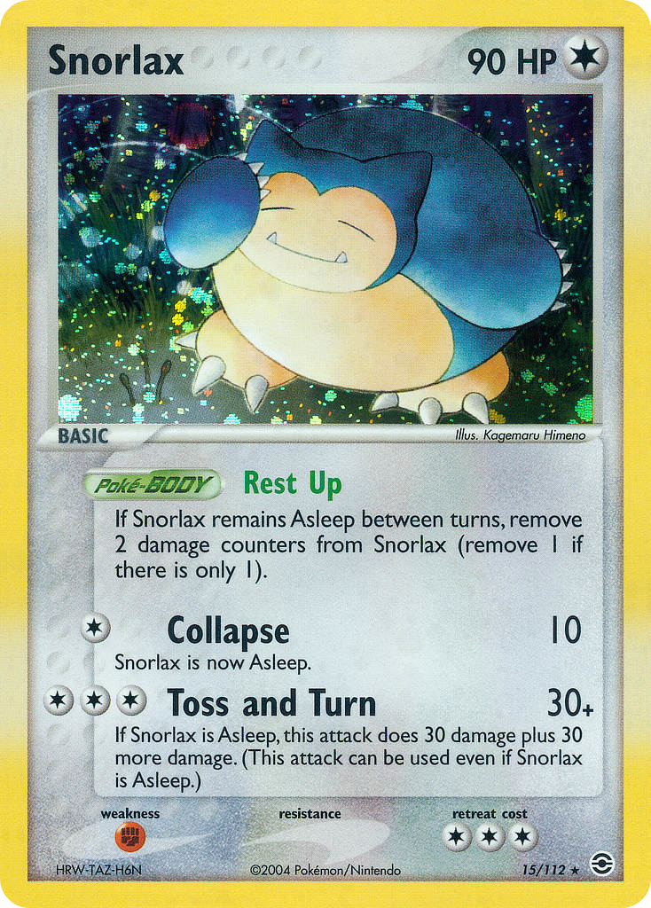 Snorlax — illustrated card